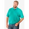 imageKingSize Mens Big ampamp Tall Banded Bottom Polo ShirtSteel