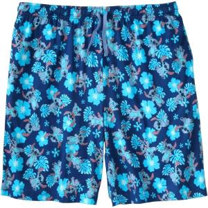 imageKingSize Mens Big ampamp Tall Pajama Lounge ShortsStitch Hibiscus