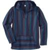 imageKingSize Mens Big ampamp Tall Gauze Pullover HoodieNavy Stripe