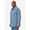 imageBoulder Creek by Kingsize Mens Big ampamp Tall Tall Western Snap Front ShirtBleach Denim