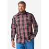 imageBoulder Creek by Kingsize Mens Big ampamp Tall Tall Western Snap Front ShirtWhite Stripe