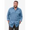 imageBoulder Creek by Kingsize Mens Big ampamp Tall Tall Western Snap Front ShirtWhite Stripe