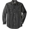imageBoulder Creek by Kingsize Mens Big ampamp Tall Tall Western Snap Front ShirtBlack Denim