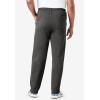 imageKingSize Mens Big ampamp Tall Fleece Zip Fly SweatpantsHeather Charcoal 0163