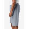 imageKingSize Mens Big ampamp Tall Lightweight Extra Long Jersey ShortsHeather Gunmetal