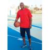 imageKingSize Mens Big ampamp Tall Lightweight Extra Long Jersey ShortsHeather Slate