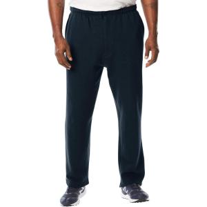 imageKingSize Mens Big ampamp Tall Fleece Zip Fly SweatpantsNavy 0156