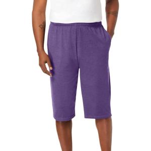 imageKingSize Mens Big ampamp Tall Lightweight Extra Long Jersey ShortsHeather Purple