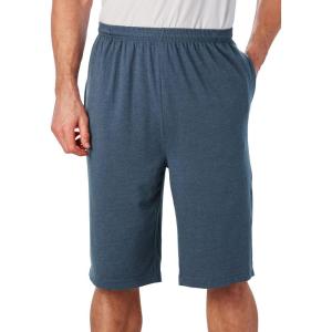 imageKingSize Mens Big ampamp Tall Lightweight Extra Long Jersey ShortsHeather Slate Blue