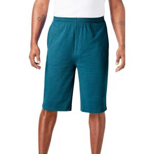 imageKingSize Mens Big ampamp Tall Lightweight Extra Long Jersey ShortsHeather Teal