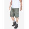 imageBoulder Creek by Kingsize Mens Big ampamp Tall SideElastic Stacked Cargo Pocket ShortsAsh Brown