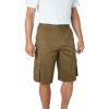 imageBoulder Creek by Kingsize Mens Big ampamp Tall SideElastic Stacked Cargo Pocket ShortsCedar Brown
