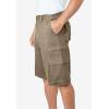 imageBoulder Creek by Kingsize Mens Big ampamp Tall Ranger Stacked Cargo 12 Pocket ShortDark Khaki