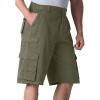 imageBoulder Creek by Kingsize Mens Big ampamp Tall Ranger Stacked Cargo 12 Pocket ShortOlive