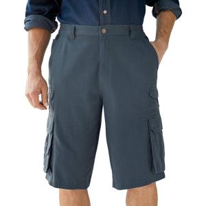 imageBoulder Creek by Kingsize Mens Big ampamp Tall Ranger Stacked Cargo 12 Pocket ShortCarbon
