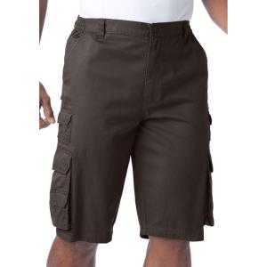 imageBoulder Creek by Kingsize Mens Big ampamp Tall Ranger Stacked Cargo 12 Pocket ShortDark Brown