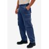 imageBoulder Creek by Kingsize Mens Big ampamp Tall Ranger SideElastic Stacked Cargo Pocket PantsNavy