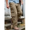 imageBoulder Creek by Kingsize Mens Big ampamp Tall Ranger SideElastic Stacked Cargo Pocket PantsOlive