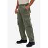 imageBoulder Creek by Kingsize Mens Big ampamp Tall Ranger SideElastic Stacked Cargo Pocket PantsOlive