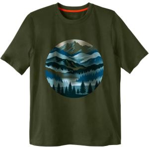 imageBoulder Creek by Kingsize Mens Big ampamp Tall Nature Graphic TeeHunter Mountain Eye