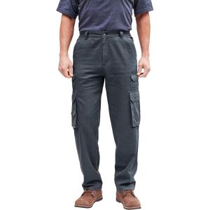 imageBoulder Creek by Kingsize Mens Big ampamp Tall Ranger SideElastic Stacked Cargo Pocket PantsCarbon