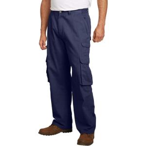 imageBoulder Creek by Kingsize Mens Big ampamp Tall Ranger SideElastic Stacked Cargo Pocket PantsNavy