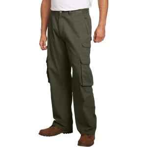imageBoulder Creek by Kingsize Mens Big ampamp Tall Ranger SideElastic Stacked Cargo Pocket PantsOlive