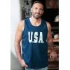 imageLiberty Blues by Kingsize Mens Big ampamp Tall Americana TankSkull