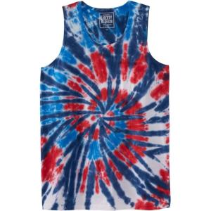 imageLiberty Blues by Kingsize Mens Big ampamp Tall Americana TankAmericana Tie Dye