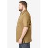imageKingSize Mens Big ampamp Tall Heavyweight Jersey Polo ShirtHeather Moss