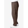 imageKingSize Mens Big ampamp Tall Lightweight Jersey Cargo SweatpantsDark Khaki