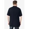 imageKingSize Mens Big ampamp Tall LongerLength ShrinkLess Piqu Polo ShirtBlack