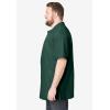 imageKingSize Mens Big ampamp Tall LongerLength ShrinkLess Piqu Polo ShirtHunter