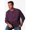 imageLiberty Blues by Kingsize Mens Big ampamp Tall Ribbed Knit HenleyBlack