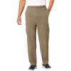 imageKingSize Mens Big ampamp Tall Lightweight Jersey Cargo SweatpantsDark Khaki