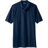 imageKingSize Mens Big ampamp Tall LongerLength ShrinkLess Piqu Polo ShirtNavy
