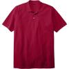 imageKingSize Mens Big ampamp Tall LongerLength ShrinkLess Piqu Polo ShirtRich Burgundy