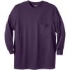 imageKingSize Mens Big ampamp Tall Tall The UltraLight Comfort LongSleeve TeeBlackberry