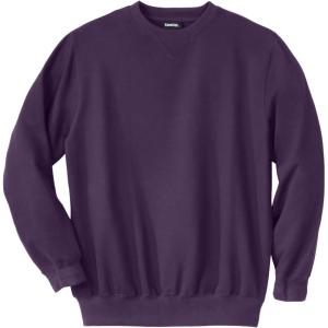 imageKingSize Mens Big ampamp Tall Fleece Crewneck SweatshirtBlackberry