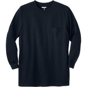imageKingSize Mens Big ampamp Tall Tall The UltraLight Comfort LongSleeve TeeBlack