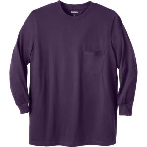 imageKingSize Mens Big ampamp Tall Tall The UltraLight Comfort LongSleeve TeeBlackberry