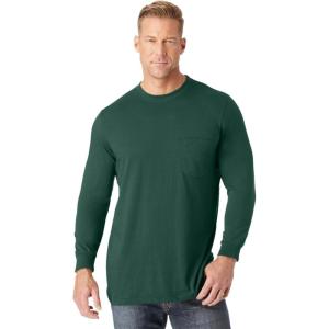 imageKingSize Mens Big ampamp Tall Tall The UltraLight Comfort LongSleeve TeeHunter