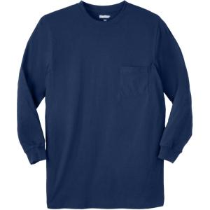imageKingSize Mens Big ampamp Tall Tall The UltraLight Comfort LongSleeve TeeNavy