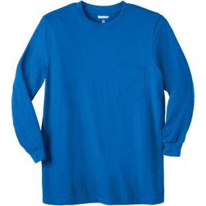 imageKingSize Mens Big ampamp Tall Tall The UltraLight Comfort LongSleeve TeeRoyal Blue