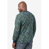 imageBoulder Creek by Kingsize Mens Big ampamp Tall Heavyweight Crewneck LongSleeve Pocket TShirtNavy Camo