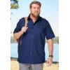 imageBoulder Creek by Kingsize Mens Big ampamp Tall ShortSleeve Pilot ShirtSteel