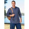 imageBoulder Creek by Kingsize Mens Big ampamp Tall Tall Thermal Pocket LongerLength HenleyHeather Navy 5227
