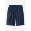 imageKingSize Mens Big ampamp Tall 8quot Cargo Swim TrunksSteel