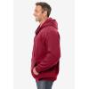 imageKingSize Mens Big ampamp Tall Fleece Zipfront Hoodie JacketMaroon