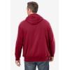 imageKingSize Mens Big ampamp Tall Fleece Zipfront Hoodie JacketMaroon